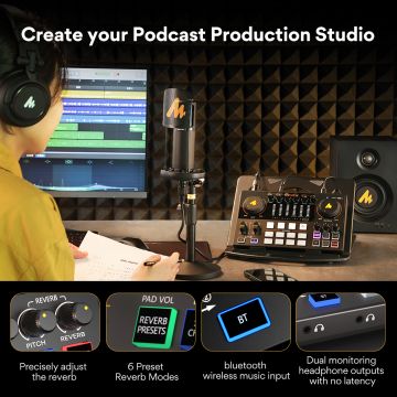 Maonocaster AU-AME2A Integrated Audio Production Studio Bundle