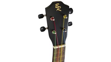Baton Rouge UR1-S BK – Musta sopraanoukulele värkkäillä kielillä