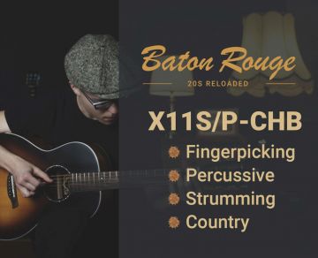 Baton Rouge X11S/P-CHB teräskielinen kitara