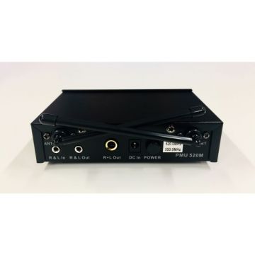 AudioDesignPRO PMU-502M kaksi langatonta mikrofonia ja mikseri