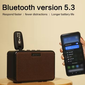 Aroma AG-10N ladattava kitaravahvistin