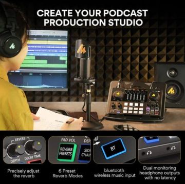 Maonocaster AU-AME2A Integrated Audio Production Studio Bundle