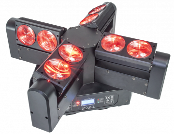 AFX Light 4-head BEAM LED moving head with endless rotation