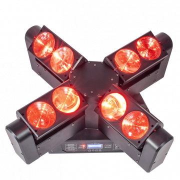 AFX Light 4-head BEAM LED moving head with endless rotation