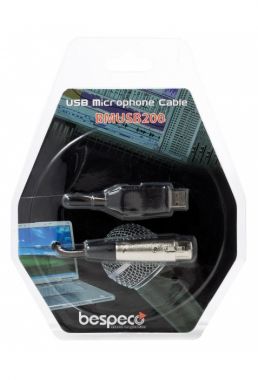 Bespeco BMUSB200 USB-XLR interface cable, 3m
