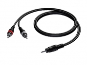 RCA-miniplug cable 1.5 metrers