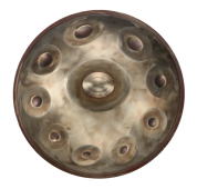 Mr. Pans D Kurd 10+3 Handpan – Vintage Gold 01