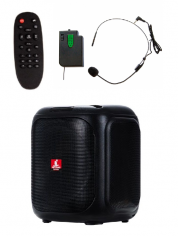 AudioDesignPRO DJ107 akkukaiutin ja headset mikrofoni