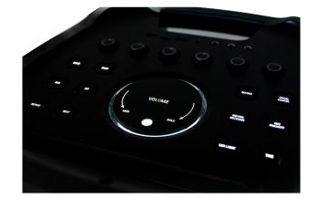 AudioDesignPRO DJ212S akkukaiutin ja langaton mikrofoni x2