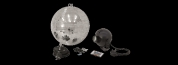 Eurolite 30cm discopallo All in One set Kaukosäätimellä ja LED-v