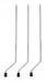 Gibraltar 9,5 mm lattiatomin jalat, 3 kpl