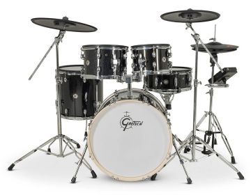Gretsch Catalina Evo CE-J484-BKSP  Black Sparkle 18" sähkörummut