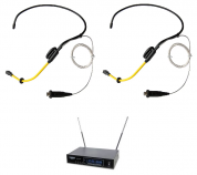 AudioDesignPRO PMU-33 wireless system with two sport headsets 