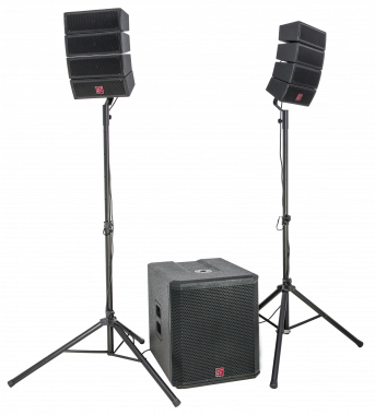 BST active line array PA system with satellites and 1 subwoofer 900W