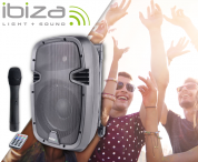 Ibiza Sound Hybrid10 kaiutin ja mikrofoni 
