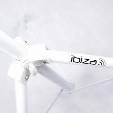 Ibiza Sound valkoinen kaiutinteline