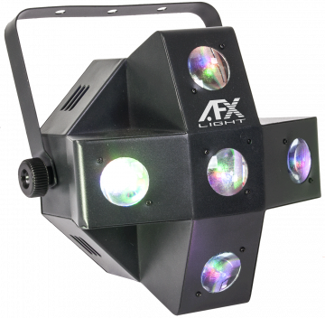 AFX Light DMXcontrolled RGBW LED light effect with 5 Gobos