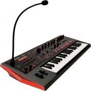 Roland JD-XI crossover syntetisaattori +kuulokkeet+sustainpedaali