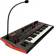 Roland JD-XI crossover syntetisaattori +kuulokkeet+sustainpedaali