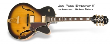 Epiphone Joe Pass Emperor vintage sunburst kitara