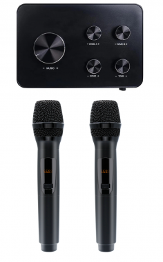 High Audio K6D HDMI-karaokemikseri + langaton mikrofoni x2