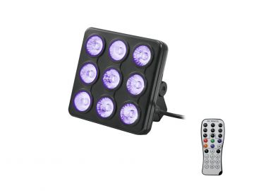 Eurolite UV+RGB LED-paneeli kaukosäätimellä