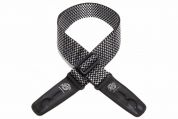 Lock-It Strap lukkiutuva Silver Checker kitarahihna