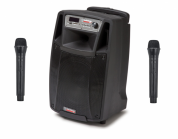 Käytetty AudioDesignPRO M2 10WL 10" kannettava akkukäyttöinen kaiutin+2x langatonta mikkiä USB/BT/SD kopio 108485