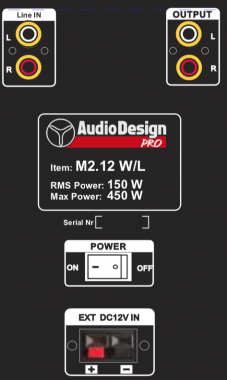 AudioDesignPRO M2 12" x4 langaton akkuäänentoistojärjestelmä