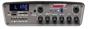 Käytetty AudioDesignPRO M2 12WL 12" kannettava akkukäyttöinen kaiutin+2x langatonta mikkiä USB/BT/SD 