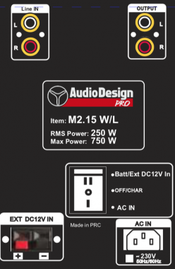AudioDesignPRO M2 15" x2 langaton akkuäänentoistojärjestelmä 