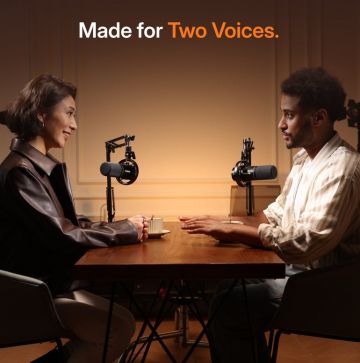 Maono PD200W T langaton mikrofoni käytössä