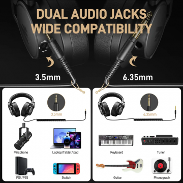 Maono MH700 kuulokkeet monipuolinen käytettävyys