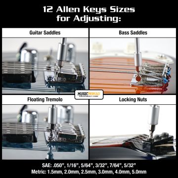 MusicNomad MN229 MusicNomad MN229 Guitar Tech Screwdriver & Wrench set