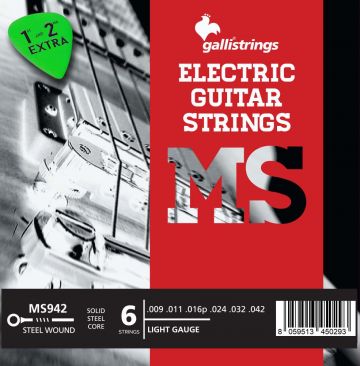 Galli Strings MS9-42 Steel sähkökitaran kielet light gauge