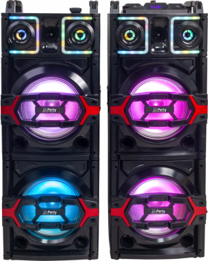 Party Light & Sound DJ sound system with USB, Bluetooth, TF and LED effect