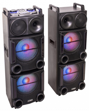 Party Light & Sound kaiutinpari USB/SD/BT 2x12”/1200W