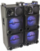 Party Light & Sound sound system with USB, SD and Bluetooth 2 x 12”/30cm 1200W