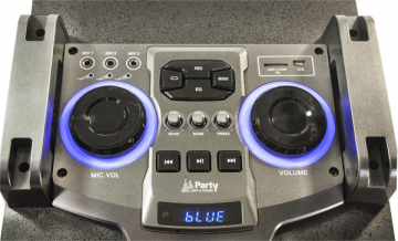 Party Light & Sound sound system with USB, SD and Bluetooth 2 x 12”/30cm 1200W