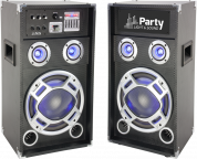 PARTY-KARAOKE12 Makee aktiivikaiutinpari 600W USB/Bluetooth/Mikrofoni