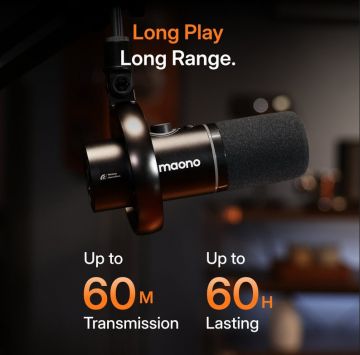 Maono PD200W T langaton mikrofoni kantama akunkesto