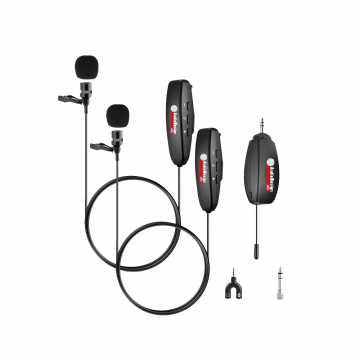 AudioDesignPro PMU501LV2 kaksi langatonta mikrofonia puhelimeen