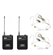 AudioDesignPro PMU-312BP  langaton ammattimikrofoni headset x2