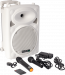 Ibiza Port-10 white active speaker