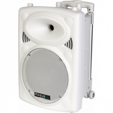 Ibiza Port-10 white active speaker