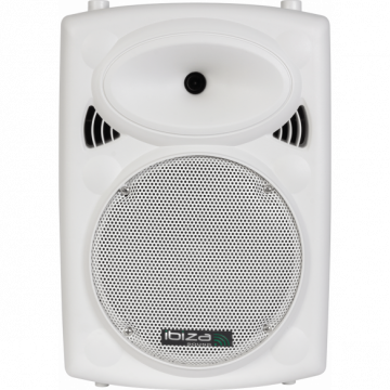 Ibiza Port-10 white active speaker