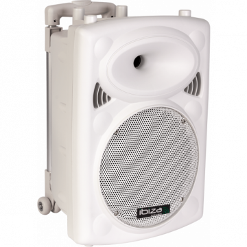 Ibiza Port-10 white active speaker