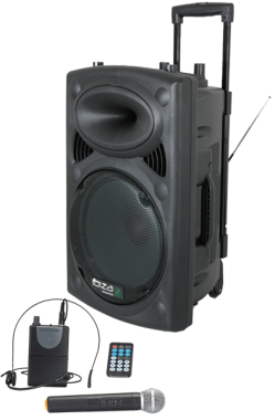 ibiza Sound 800W active speaker + 2 mics + Singa internet karaoke