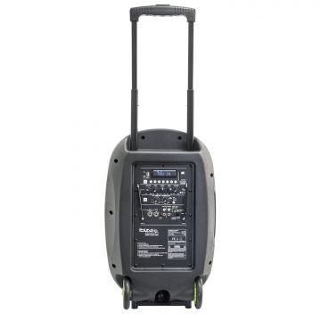 Ibiza Sound PORT12BK MKII Kannettava akkukäyttöinen 700W kaiutin+ 2x langatonta mikkiä/USB/SD+BT