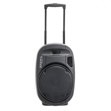 Ibiza Sound PORT12BK MKII Kannettava akkukäyttöinen 700W kaiutin+ 2x langatonta mikkiä/USB/SD+BT